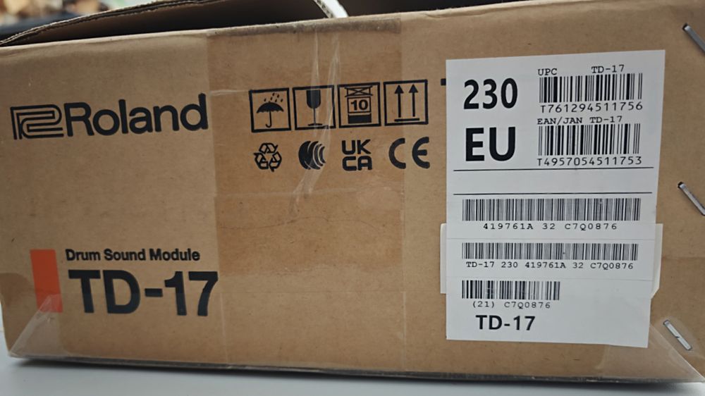 Roland TD 17 - L + triggers Bombo e Tarola