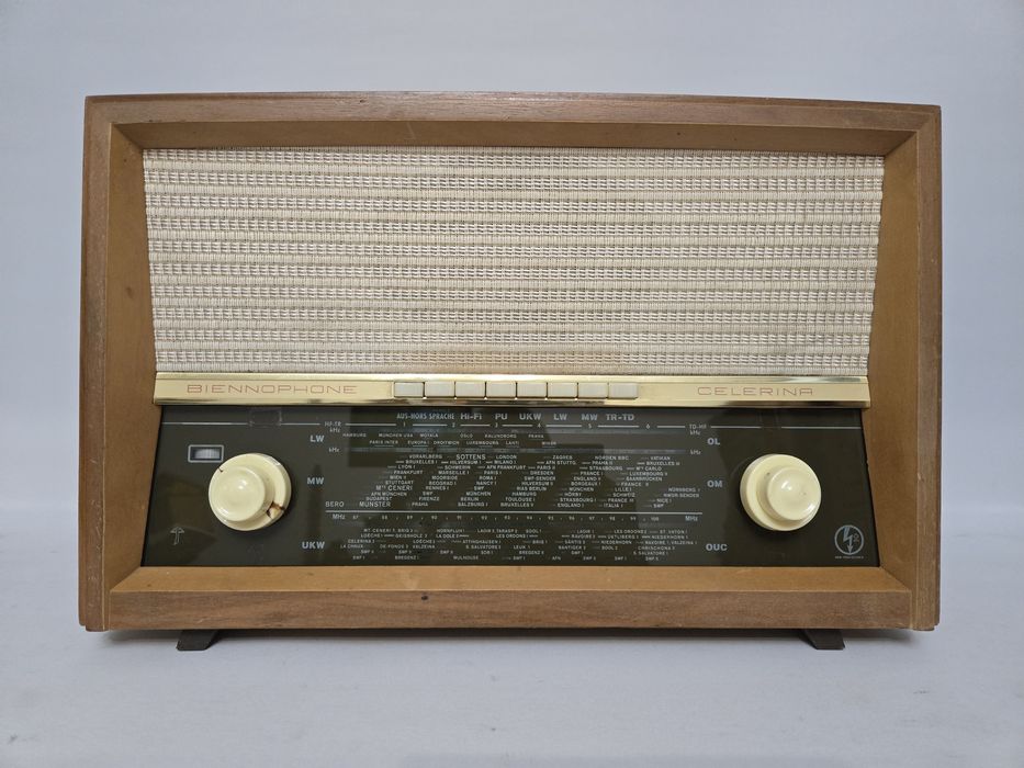 Rádio antigo reparado Biennophone