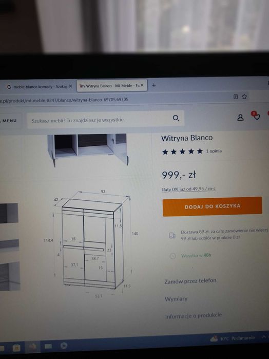 sprzedam komodę firmy BLANCO