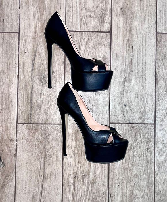 141/ Eleganckie 44 szpilki Trans Cross wysoka jakość czółenka 35-48 EU