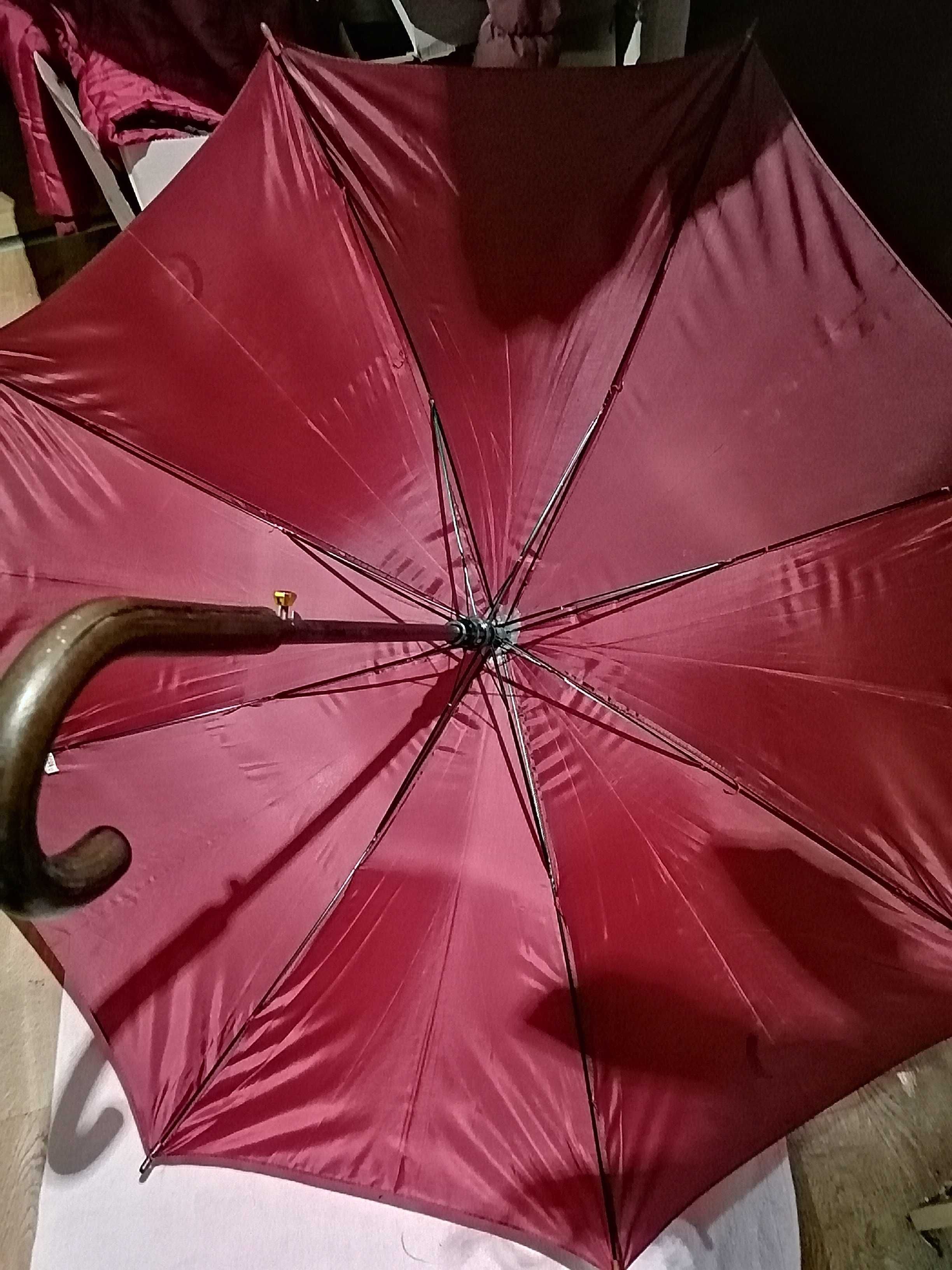 Parasolka Bordowa przeciw deszczowa Z odblaskami ! (80)