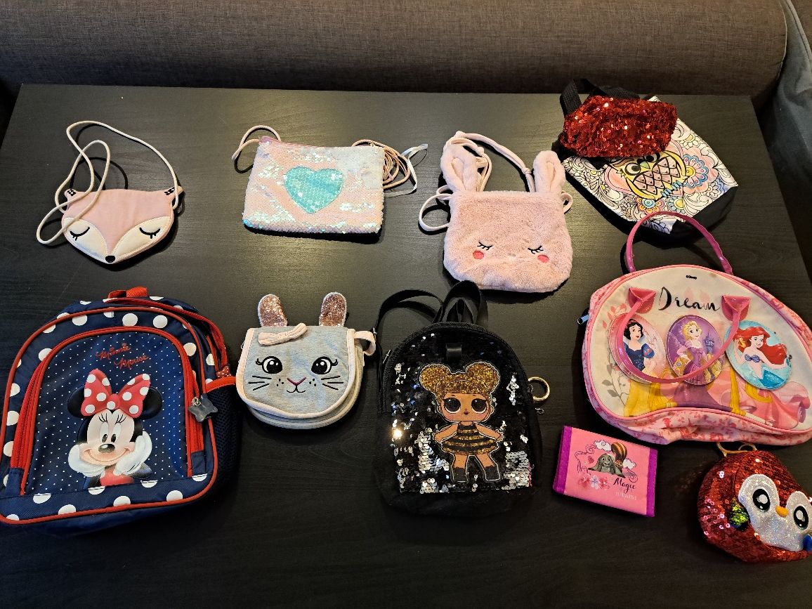 Torebki ,plecaki,portfel , myszka Minnie LOL Suprise