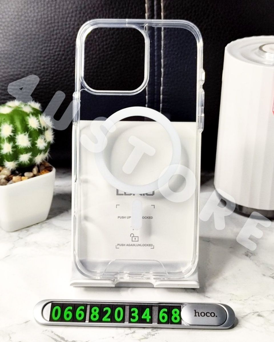 Чехол Space Magsafe на iPhone 16 Pro Max прозрачный чохол прозорий