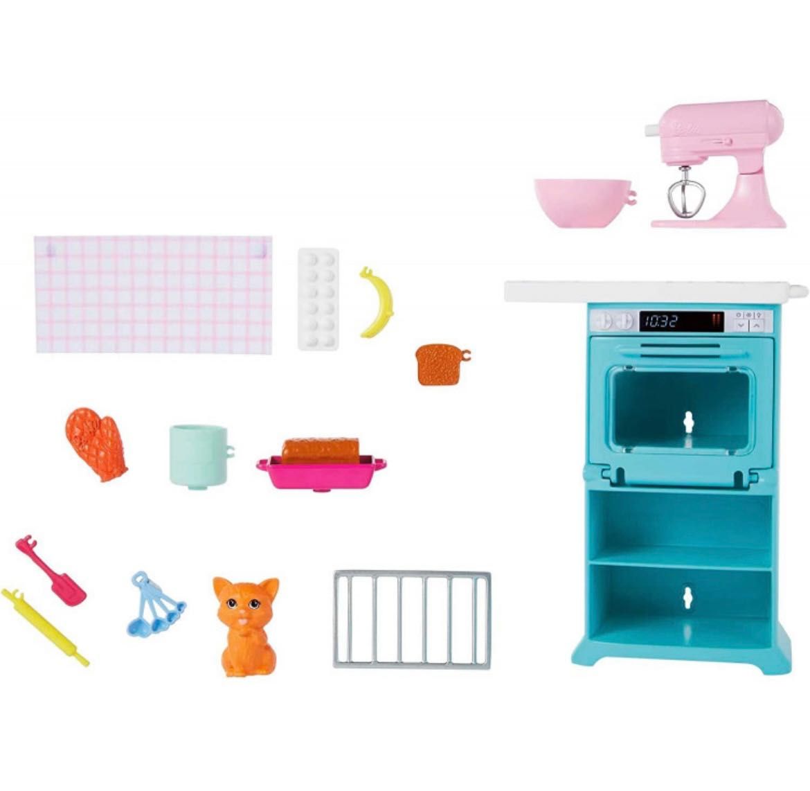 Лялька Барбі та кухня Barbie Doll & Kitchen Playset