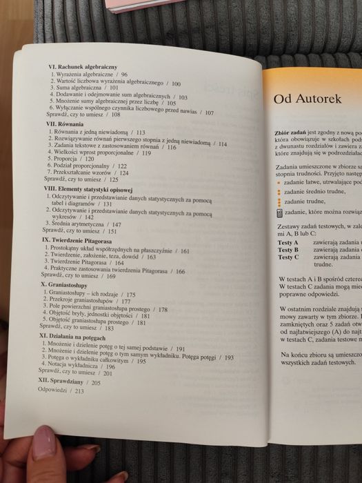 Zbiór zadań z matematyki klasa 7