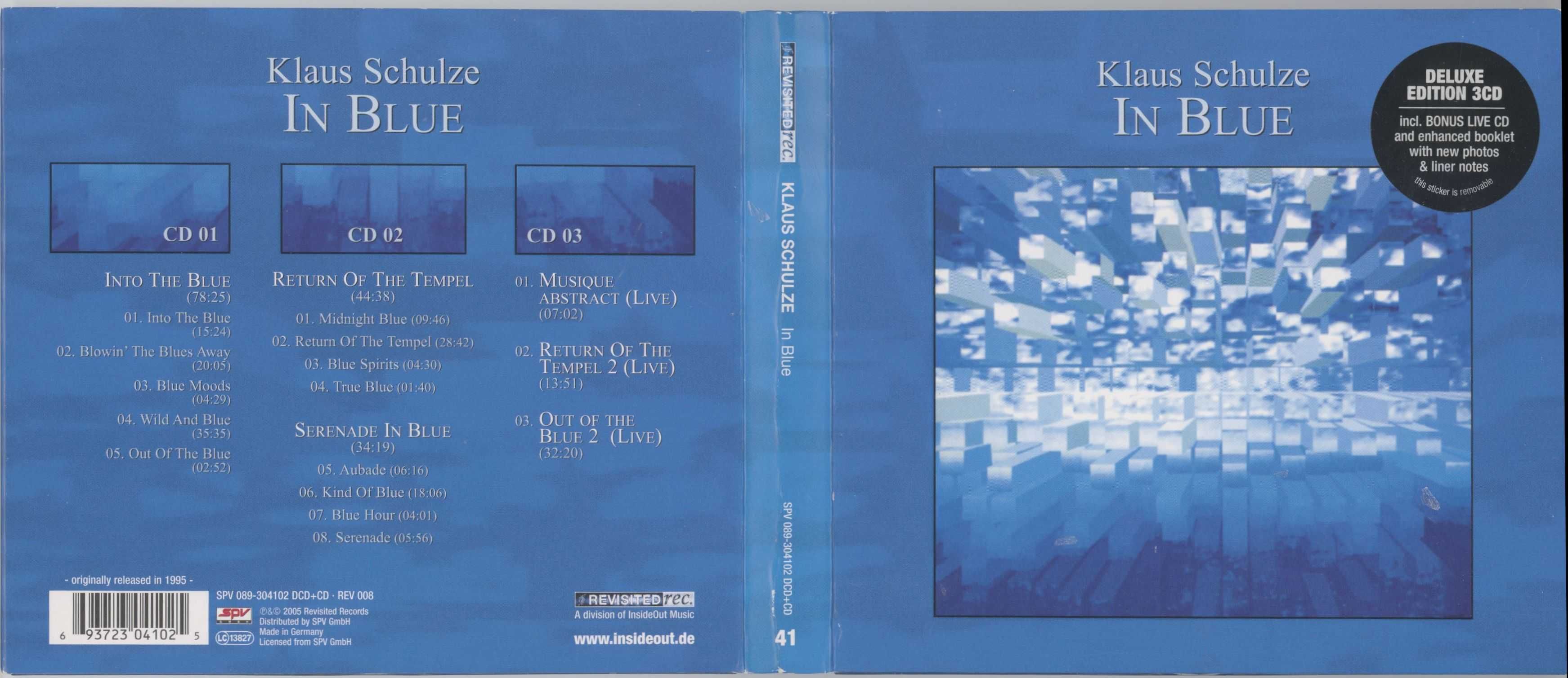 Klaus Schulze - In Blue 3xCD