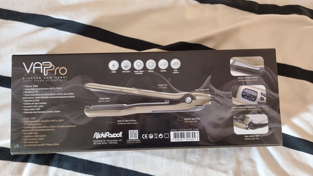 RickiParodi prancha cabelo a vapor vappro 230º