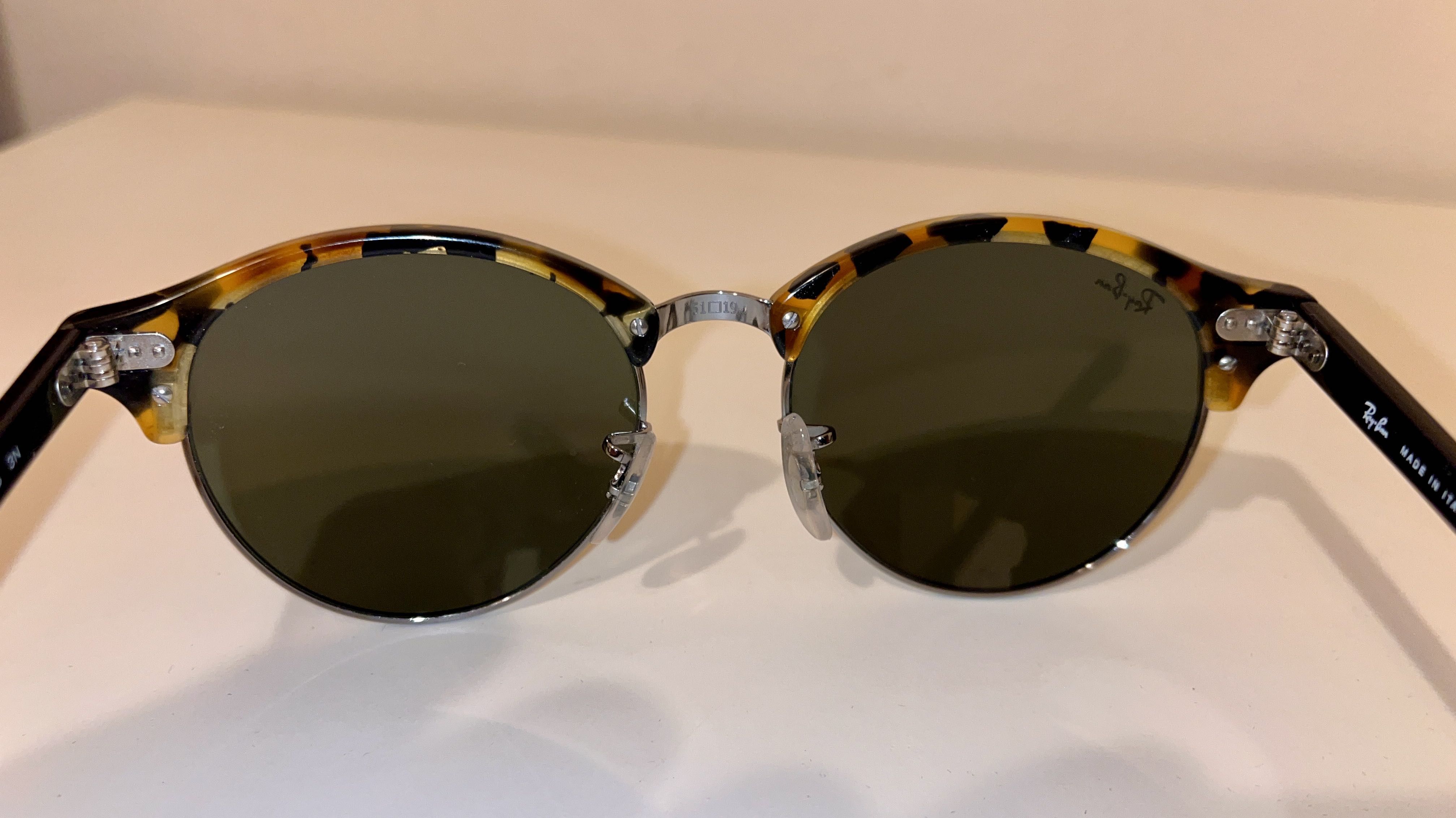 Óculos de Sol Ray-Ban Clubmaster (Dourado, Castanho)