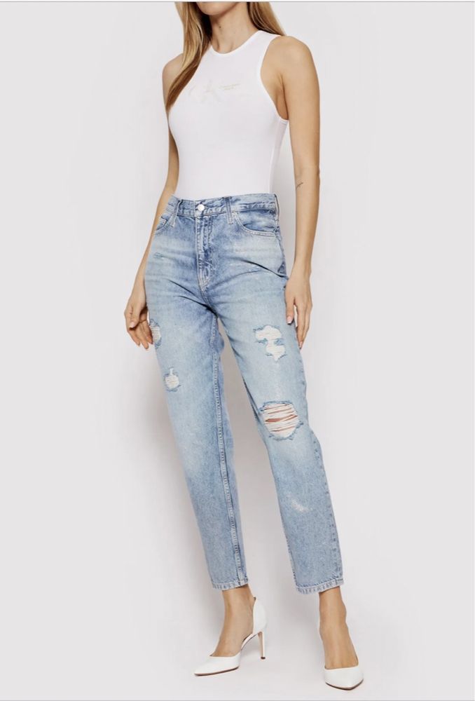 Spodnie jeansowe damskie Calvin Klein W26 S