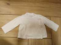 Biała bluzka kaftanik dla niemowlaka unisex 56/62cm