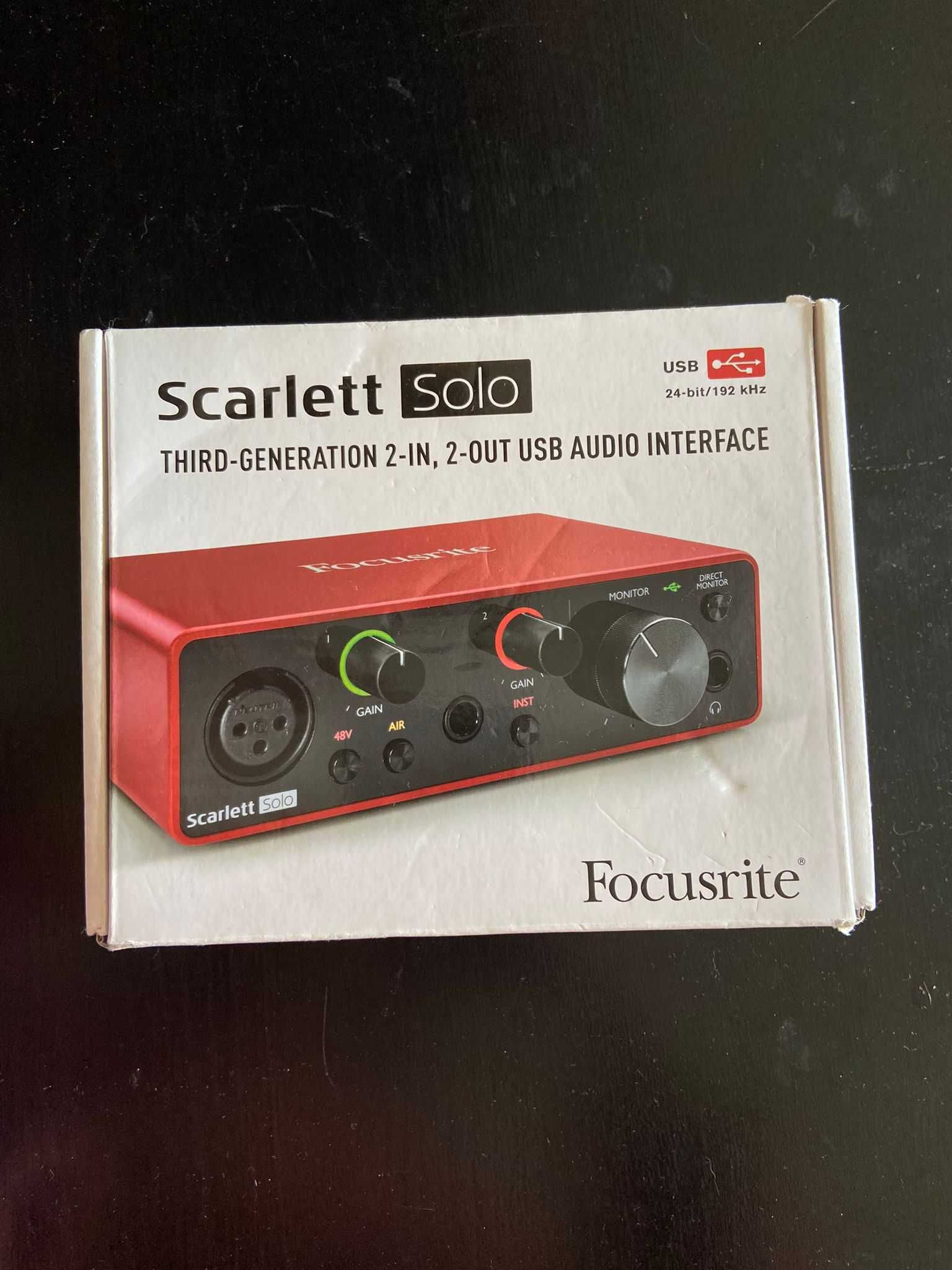 Interface de áudio Focusrite Scarlett Solo 3rd gen