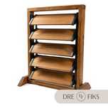 Żaluzje drewniane ogrodowe/Shutters/Ruchome Deseczki komplet/zestaw
