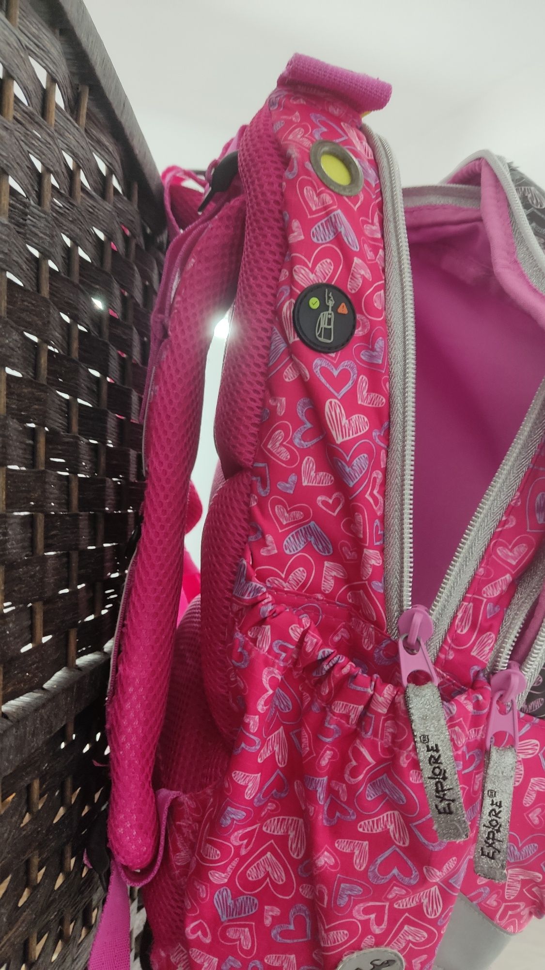 Mochila menina rosa