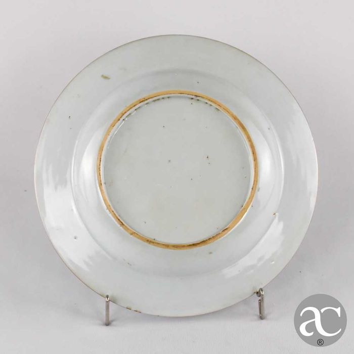 Par de Pratos, China, decoração  “bianco sopra bianco” Qianlong XVIII