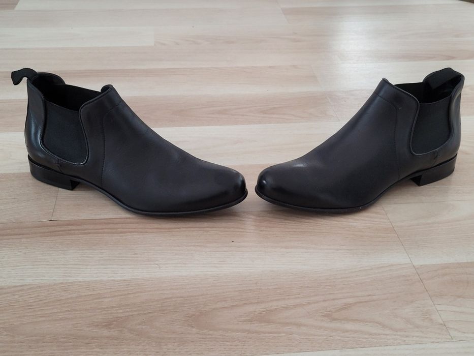 Hugo Boss Sztyblety buty ze skóry damskie r.37 dł.wkładki 23,5