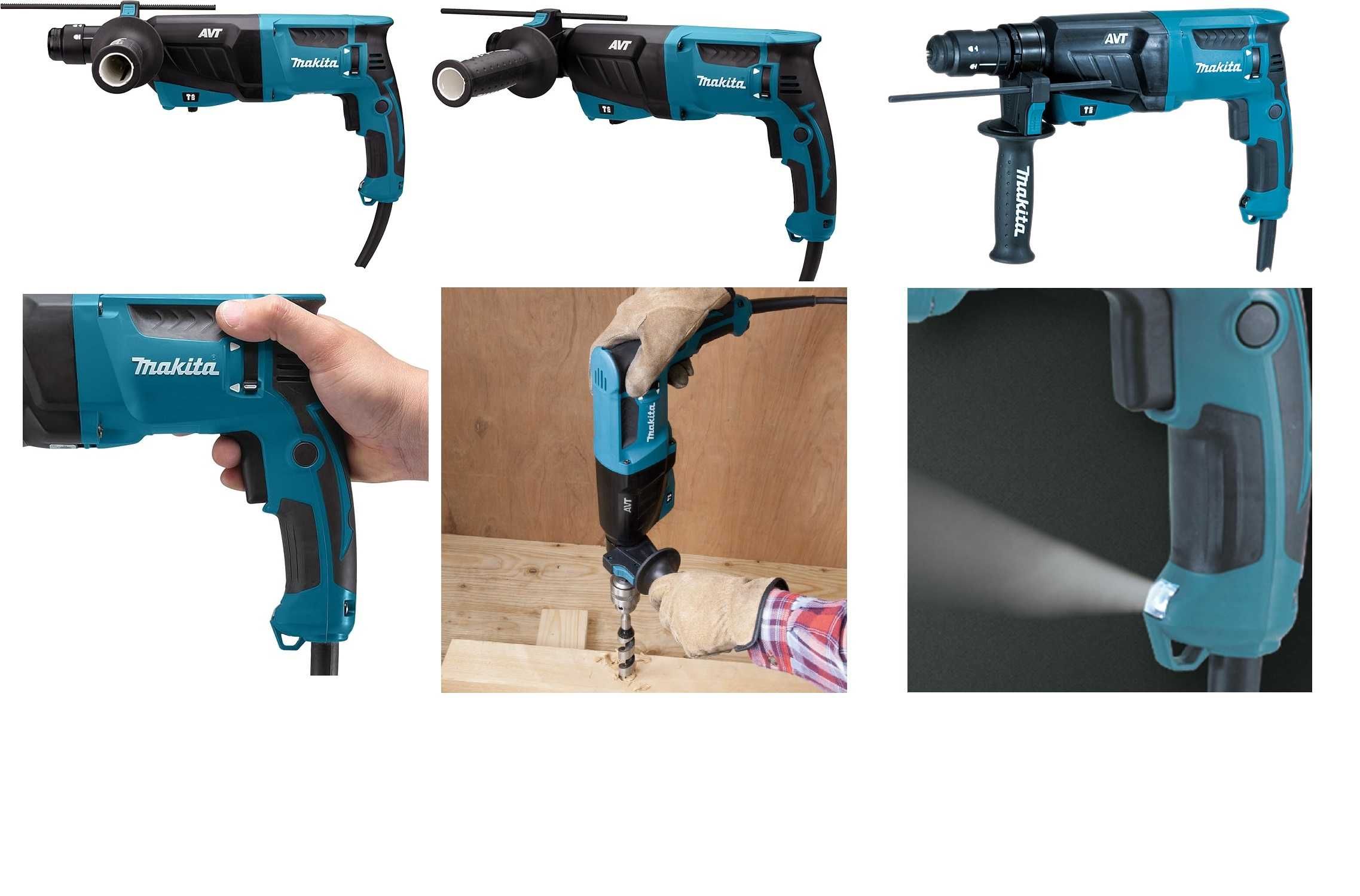 Młot Sds MAKITA wymienne futerko wiertła system avt walizka alu gwara.