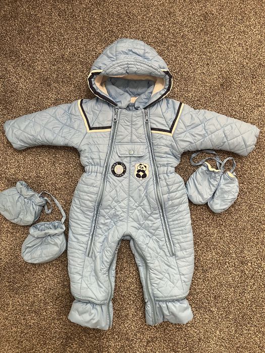 Дитячий теплий зимовий комбінезон 80-86 розмір