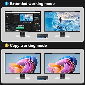 CMSTEDCD Przełącznik KVM 8K HDMI dla 2 komputerów i 2 monitorów