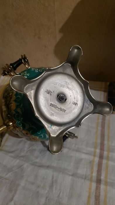 Рідкісний самовар Емальований електричний виробник Тула 1991