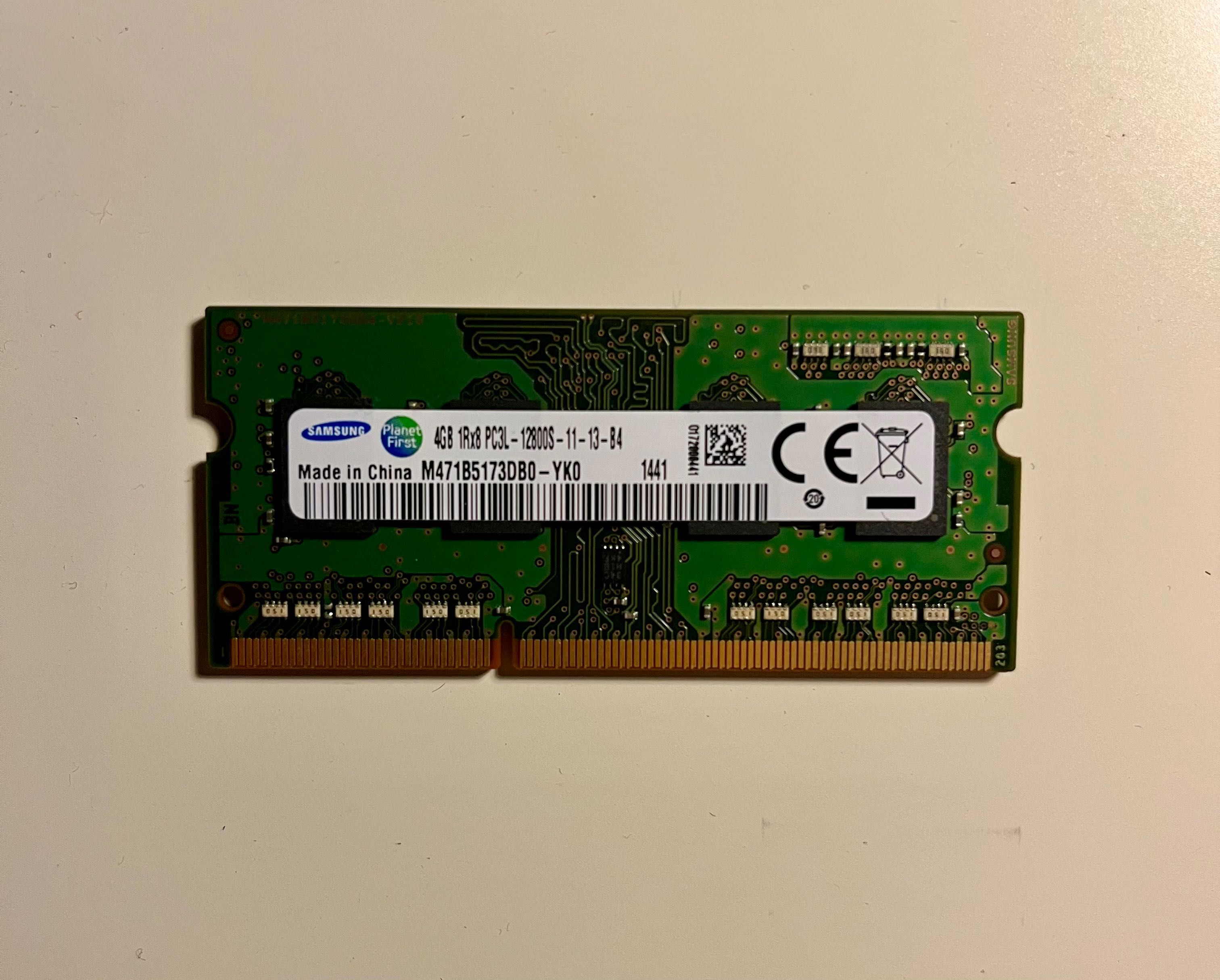 Memória RAM 4GB Samsung para portátil