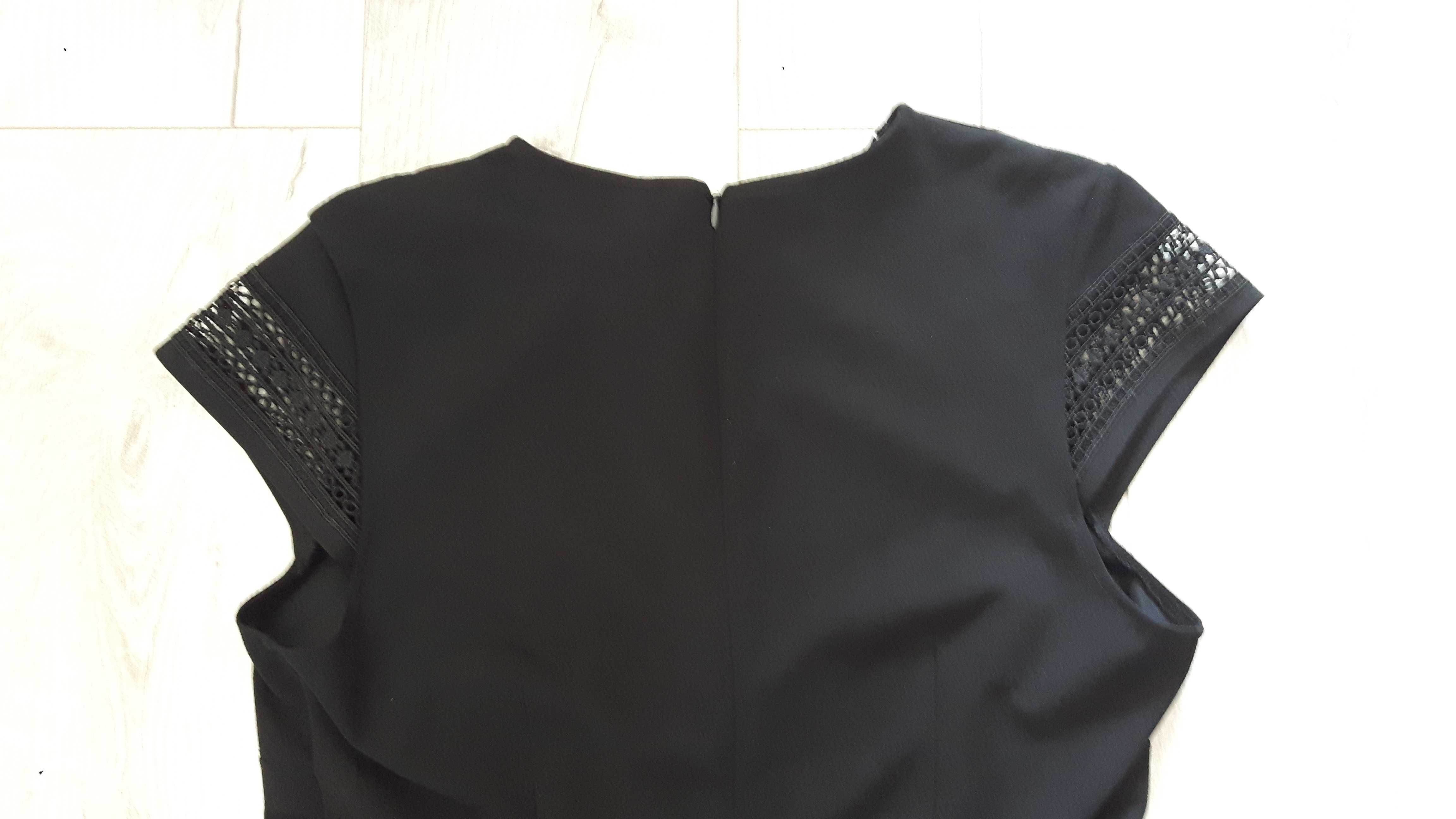 Sukienka nowa H&M czarna z haftem, r. L