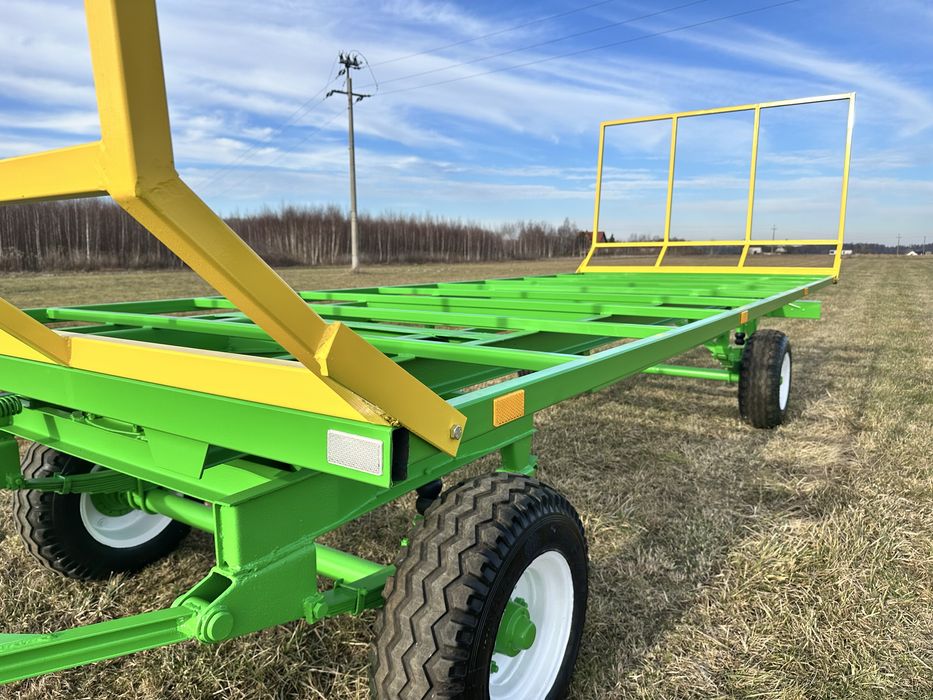 Przyczepa do bel AKTUALNE słomy siana platforma dłużyca