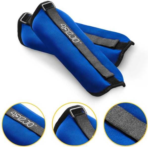 Obciążniki do ćwiczeń - ręce i nogi 4fizjo 2szt x 3kg kostki i nadgars