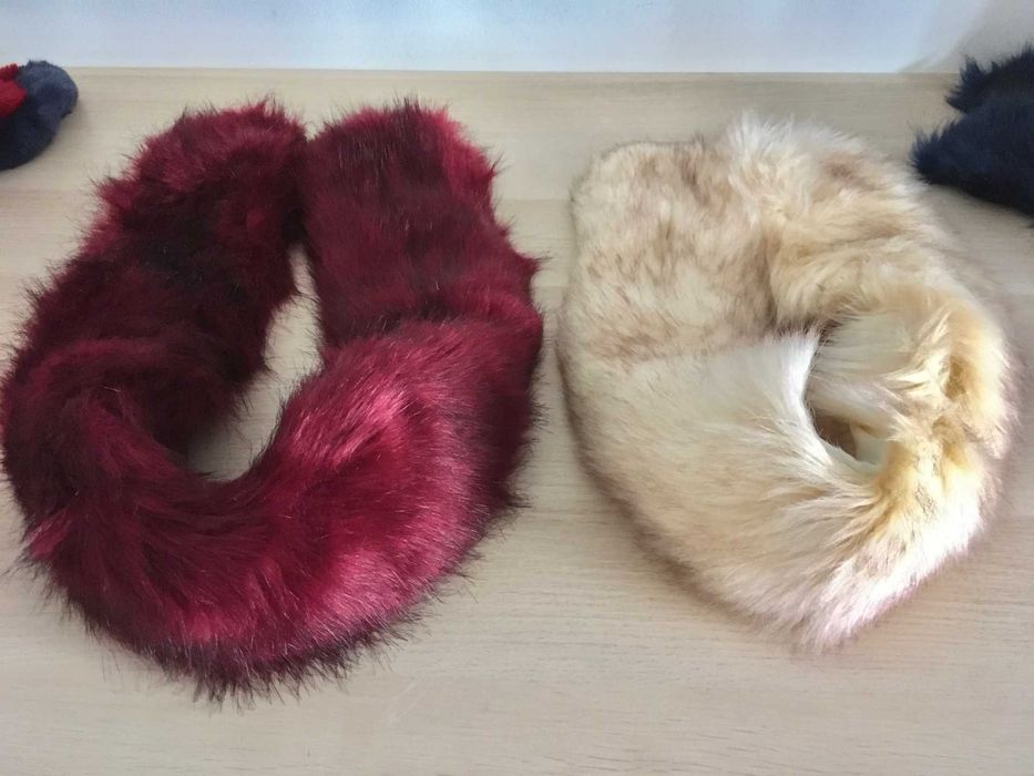 Lote de 6 golas em pêlo sintético