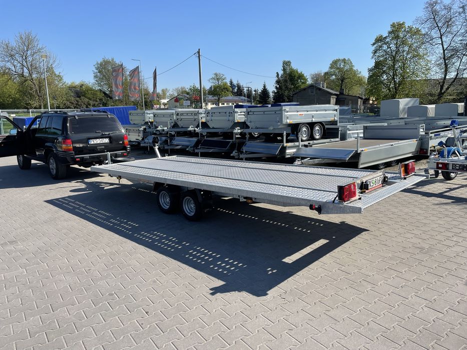 Laweta przyczepka zageszczarka mini koparka wynajem