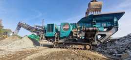 Wynajem Kruszarki Szczękowej Powerscreen R400X Uslugi Przesiewacz