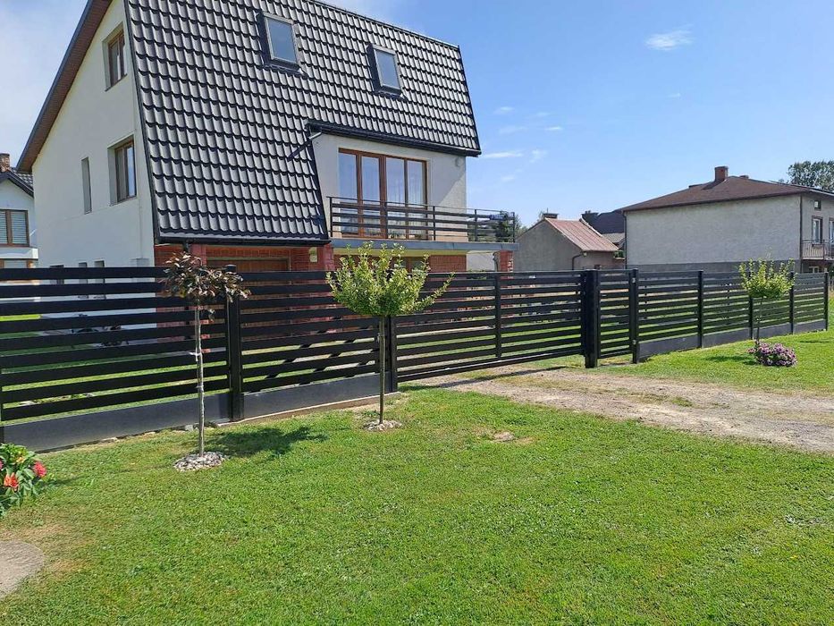 Nowoczesne ogrodzenie palisadowe różne wzory