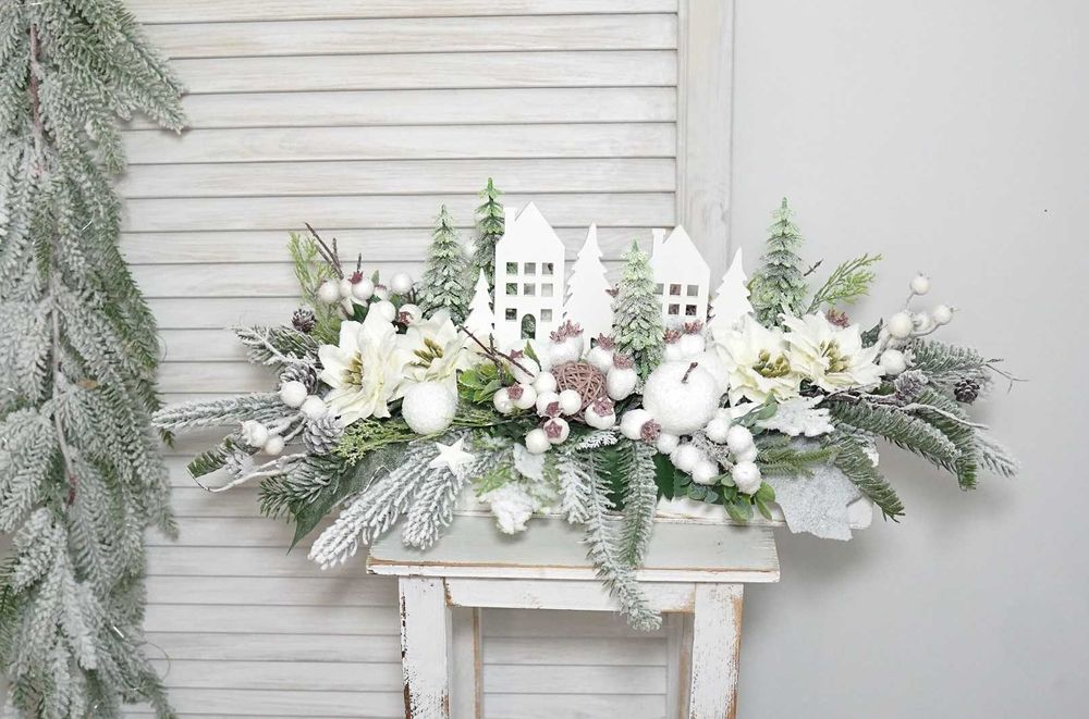 Stroik świąteczny kompozycja 55 cm Boże Narodzenie od florystyka.pl