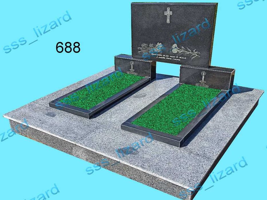 Пам'ятники подвійні, виготовлення та встановлення