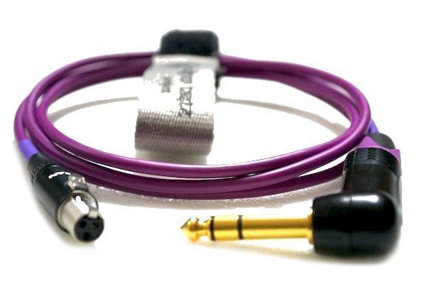 Pro Kabel Słuchawkowy 1/4 Kąt Stereo Jack do Mini XLR AKG Beyerdynamic