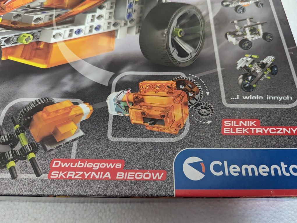 Clementoni naukowa zabawa mechanice samochód i konstrukcje mechaniczne