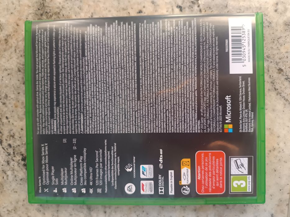 Gra F1 2025 XBox Series X stan idealny