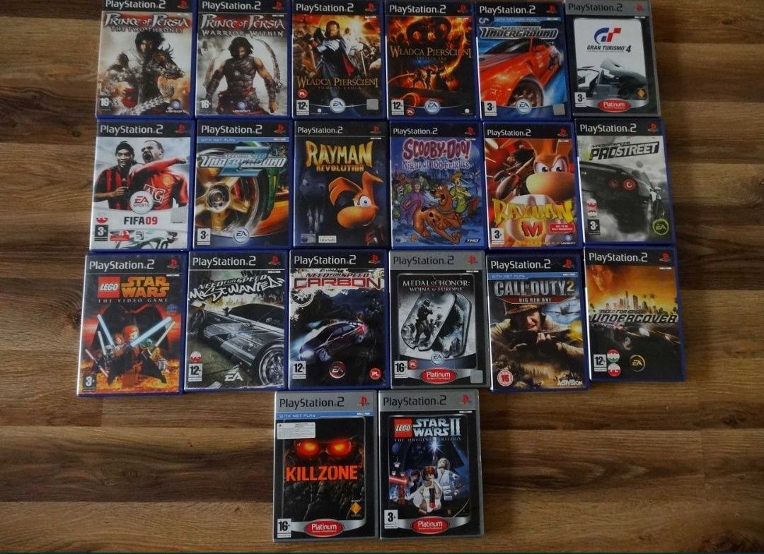 Konsola Playstation 2 Ps2 pady Singstar Kierownica Network Buzz Gitara
