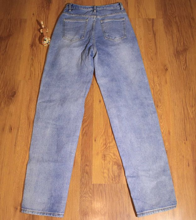 Spodnie Prettylittlething r. 36 damskie jeansowe nieb bawełniane