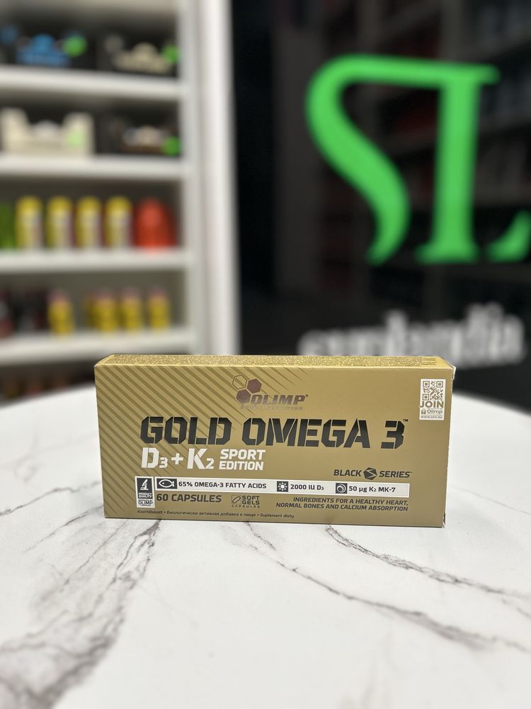Omega Olimp Gold Omega 3 D3+K2 Sport Edition 60kaps