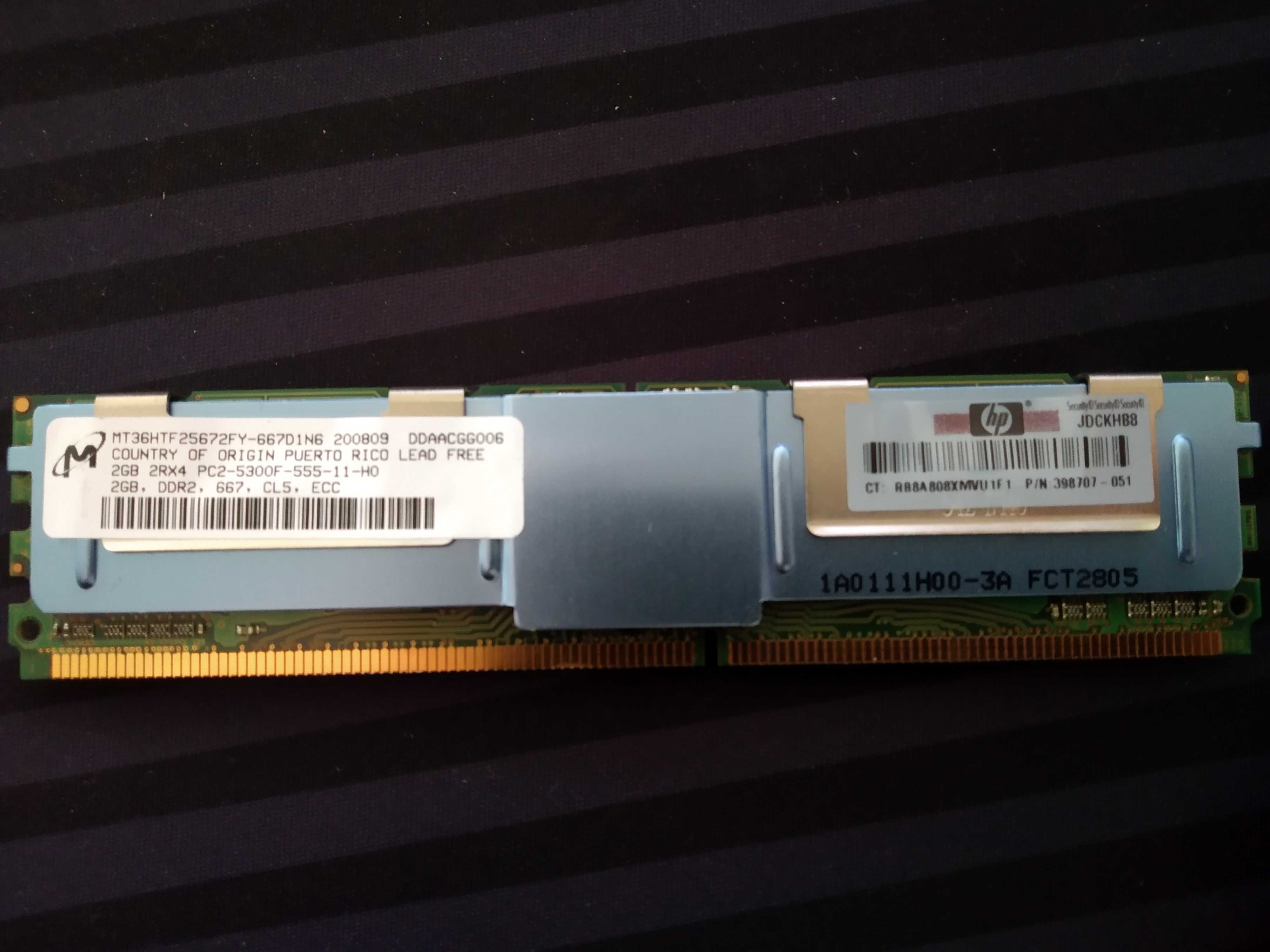 Memórias para Mac Pro 1.1 e 2.1 - 2GB DDR2 667MHz (PC2-5300F)