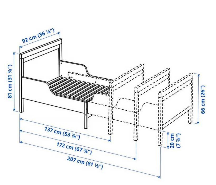 Cama Criança extensivel IKEA