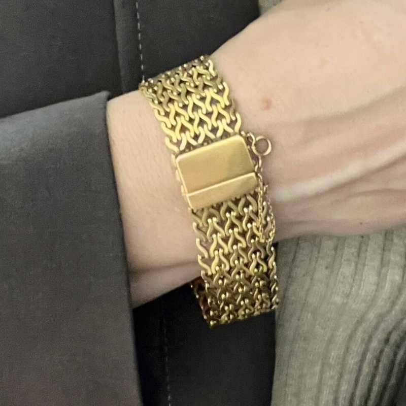 Pulseira Tapete em Ouro 19K Amarelo em 2ª mão como Nova