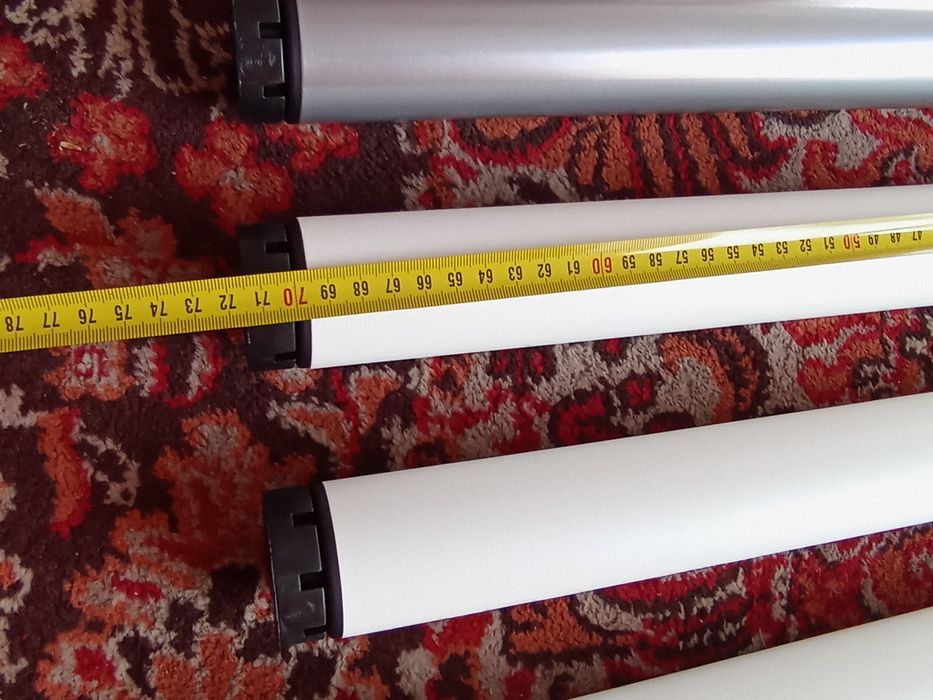 Rurki/nogi 70 cm białe/szare
