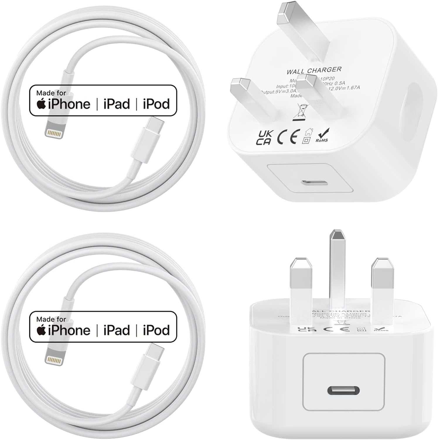 Szybka ładowarka do iPhone 20W + kabel / USB-C - LIGHTNING