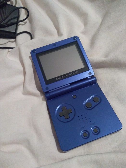 konsola nintendo gameboy advance sp 001 niebieski z ładowarką game boy