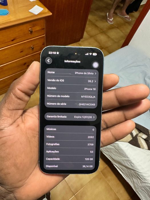 IPHONE 16 Normal tudo perfeito