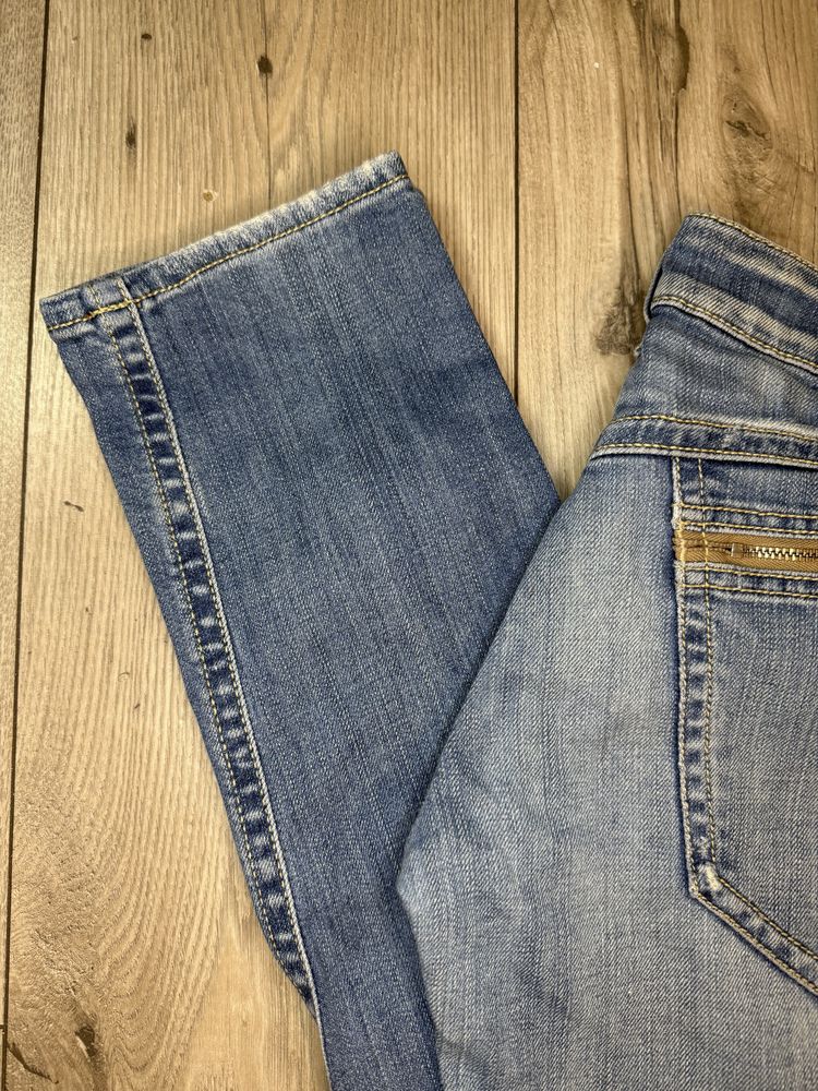 Jeansy Replay Denim z zamkami niski stan biodrówki y2k vintage retro