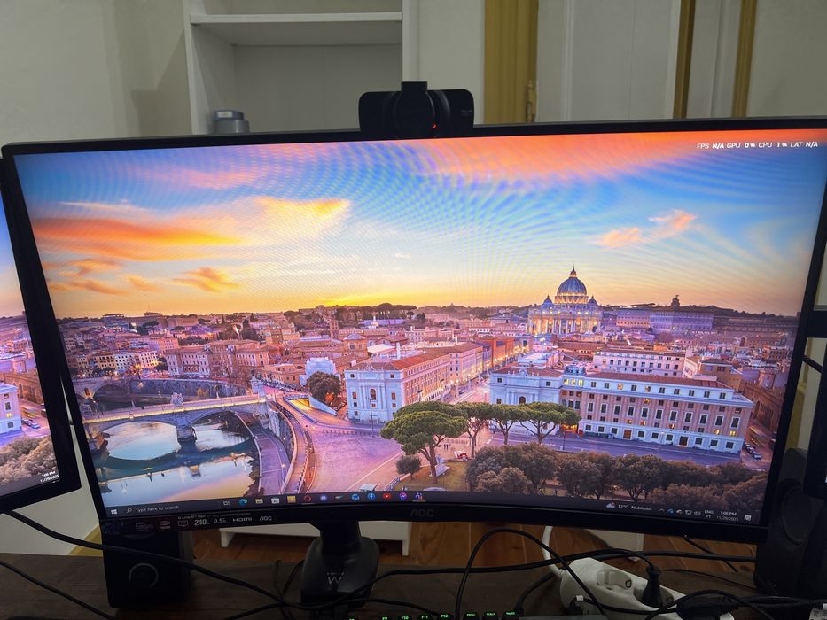 Monitor AOC Curvo 27” 240Hz 0.5ms + Braco suporte