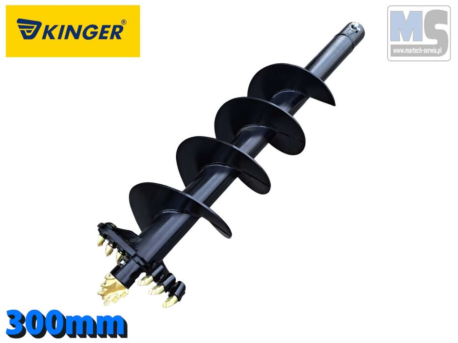 Wiertło do wiertnicy hydraulicznej z zębami z wolframu fi300