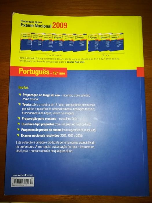 Livro de Preparação para o Exame Nacional 2009 Português 12ºano